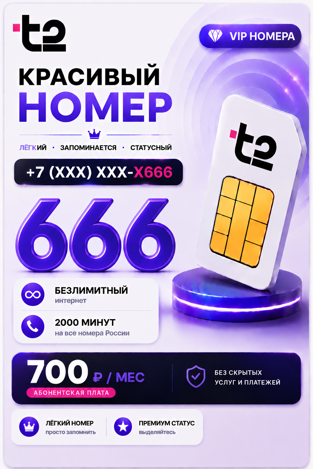 Т2 | VIP НОМЕР